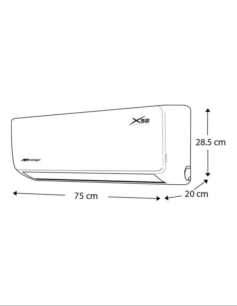SETCWF120E MIRAGE INVERTER X32 1 TON FRÍO 110V